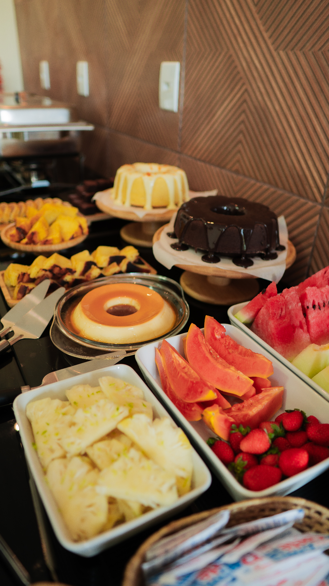 Café da manhã com frutas frescas